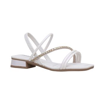 Sandalia-Branco-Kids-Tiras-Cruzadas-Salto-Baixo-Strass-|-Pink-Cats-Tamanho--30---Cor--BRANCO-0